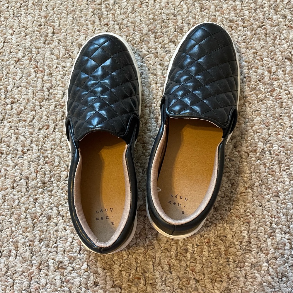 Quilted slip on sneaker